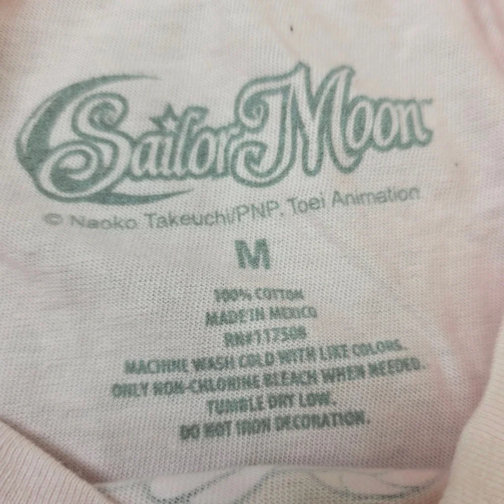 Sailor Moon Official‎ T-Shirt Anime Japanese Letters Pink Size Medium NEW